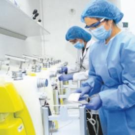 Análisis de la sangre colectada